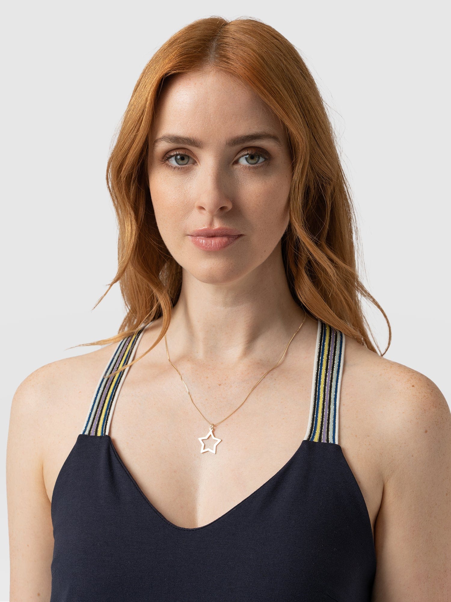Sunset Dress Navy Rainbow - Women's Dresses | Saint + Sofia® EU